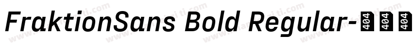 FraktionSans Bold Regular字体转换